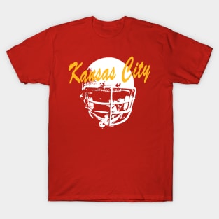 Kansas City Old School Football (Red) T-Shirt